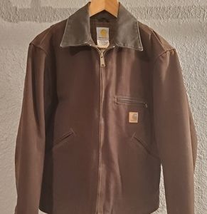 Carhartt J97 Detroit Jacket Dark Brown Size Small